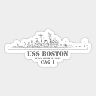 USS BOSTON Sticker